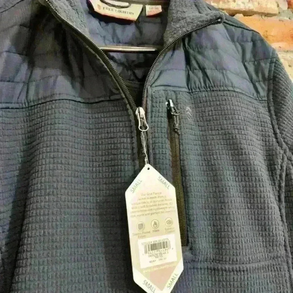 Free Country Men's Grid Fleece‎ Jacket Size S (34-36) - Picture 3 of 7